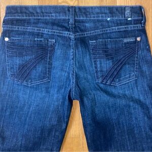 7 for all mankind dojo dark wash jeans size 30 7fam